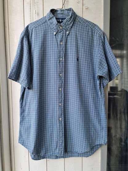 Chemise MIXTE bleu à carreaux - M/38