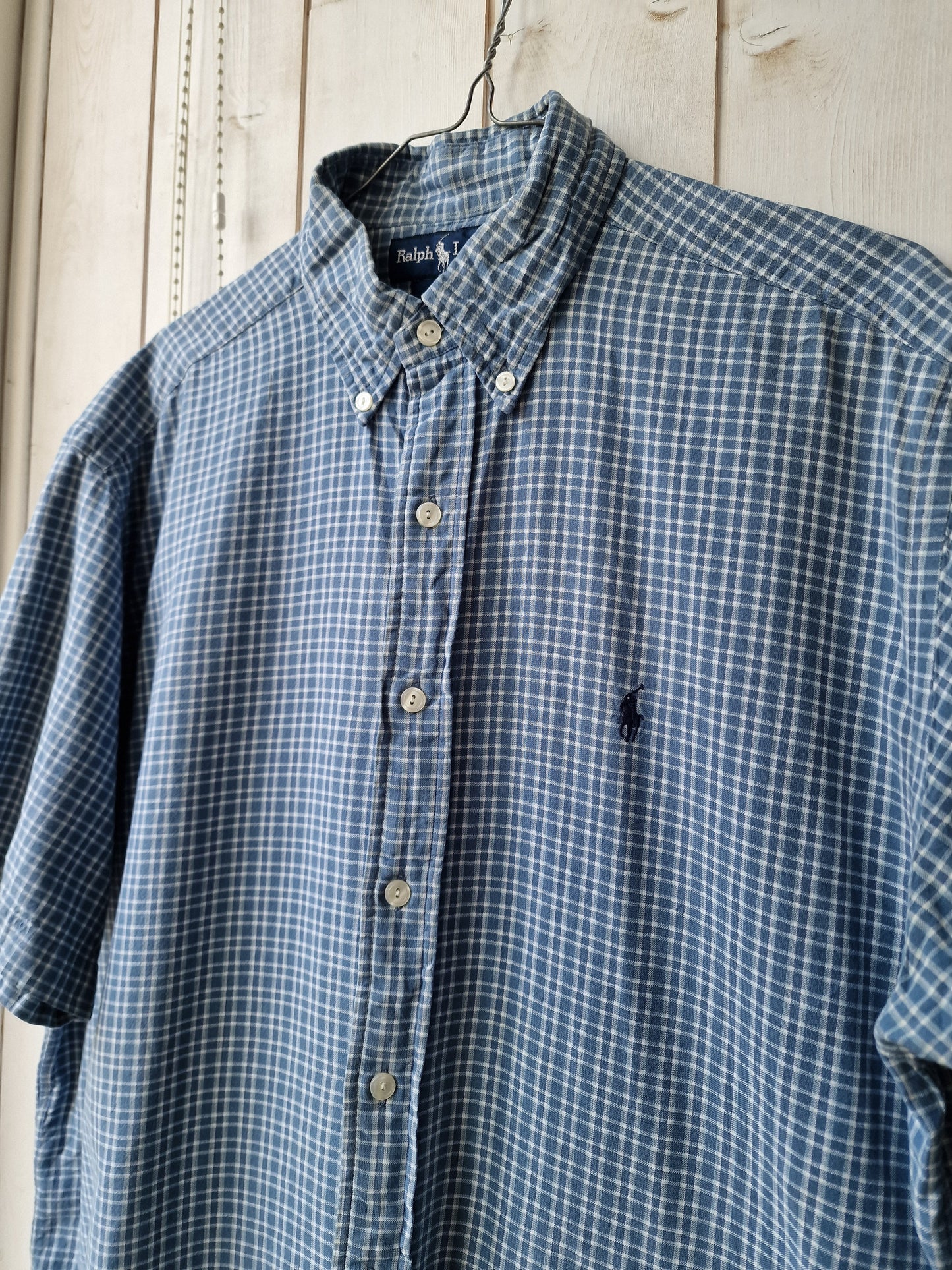 Chemise MIXTE bleu à carreaux - M/38