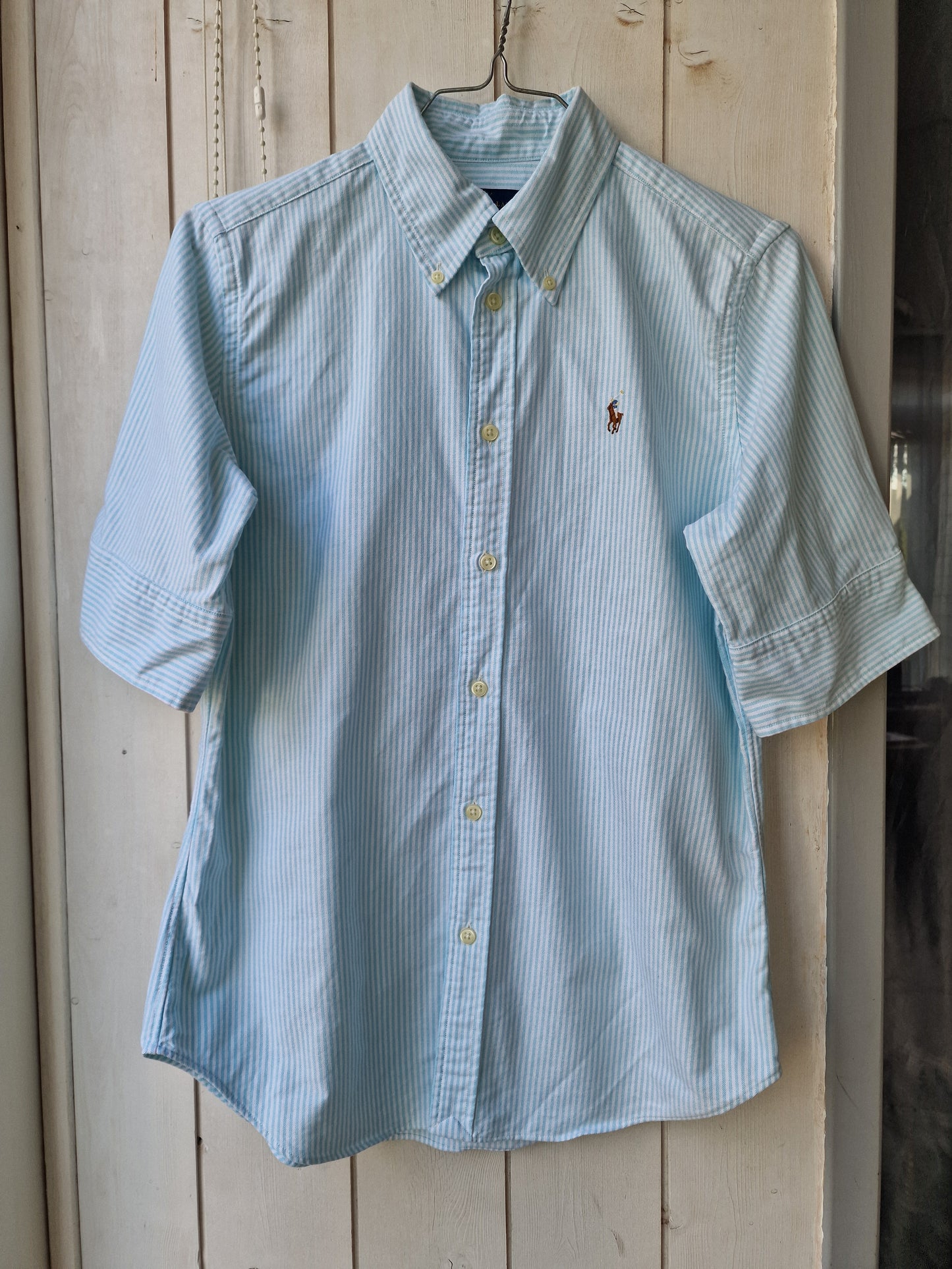 Chemise à rayures turquoise - S/36