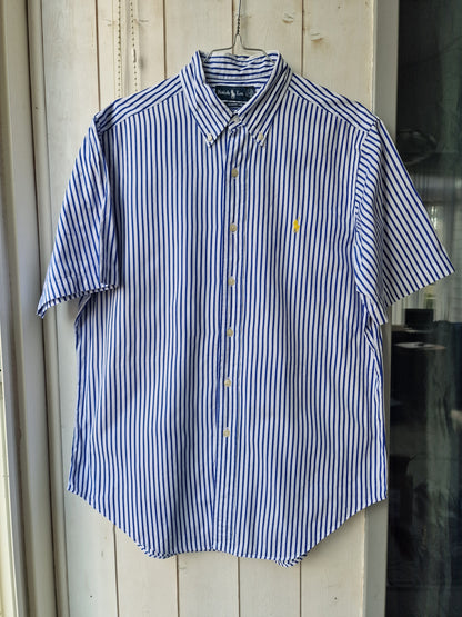 Chemise MIXTE à rayures bleues - L/40