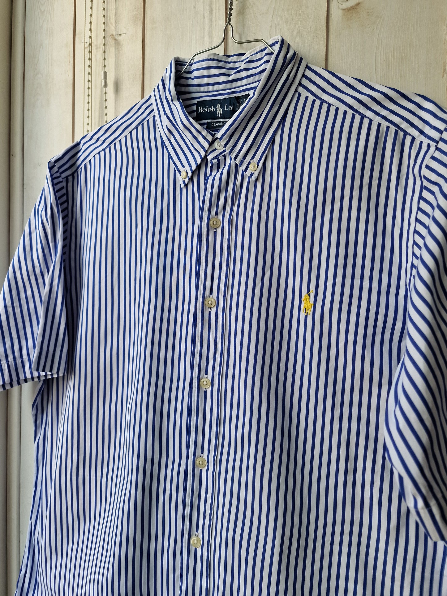 Chemise MIXTE à rayures bleues - L/40