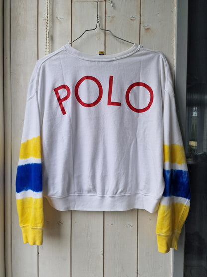 Sweat blanc tie and dye "polo" - XS/34