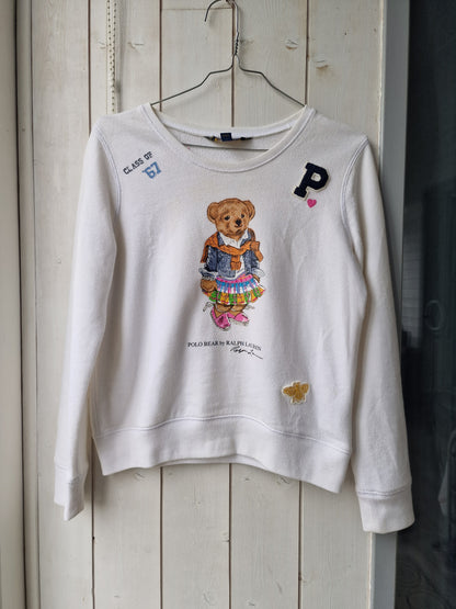 Sweat blanc polo bear - XS/34