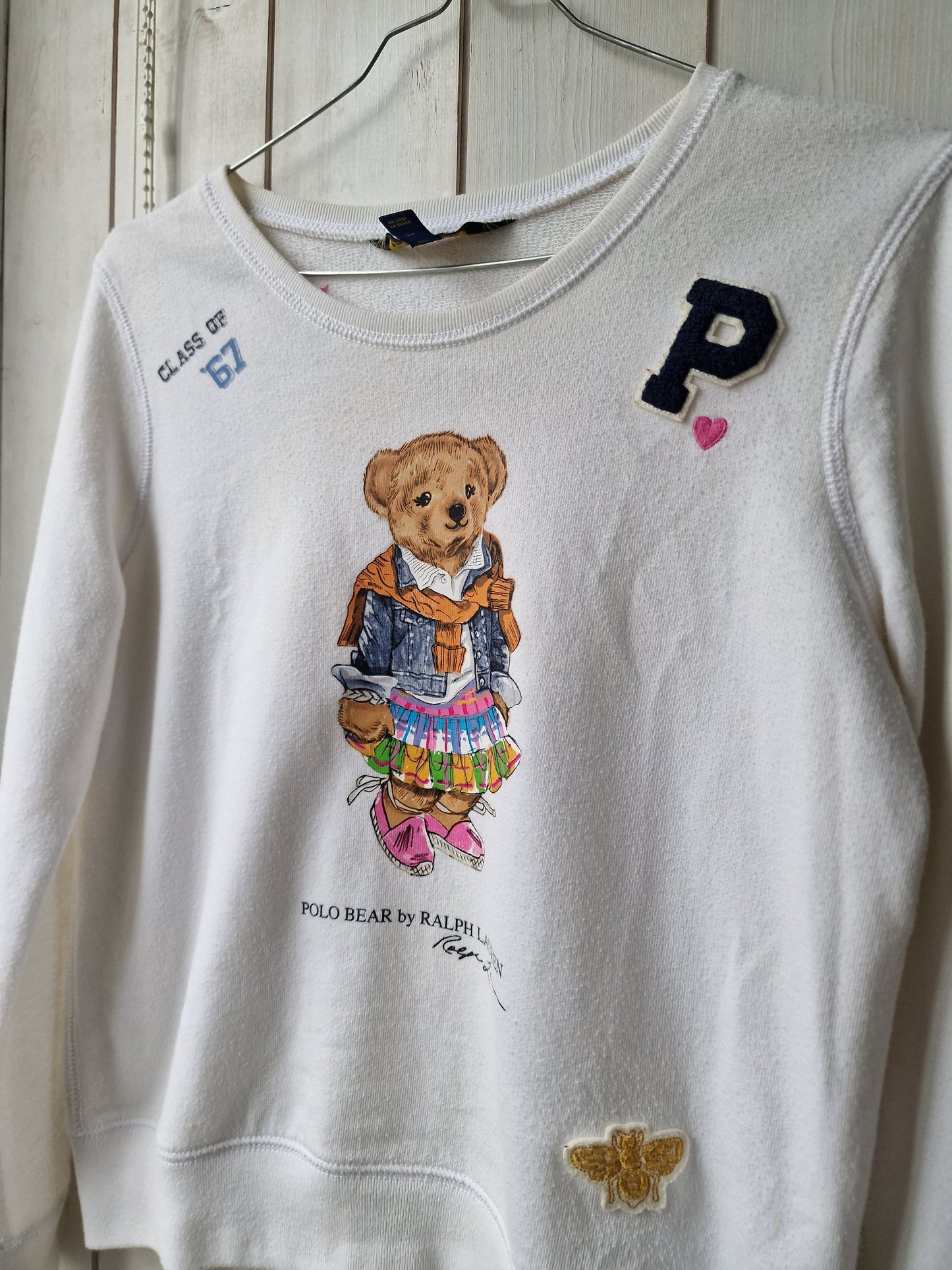 Sweat blanc polo bear - XS/34