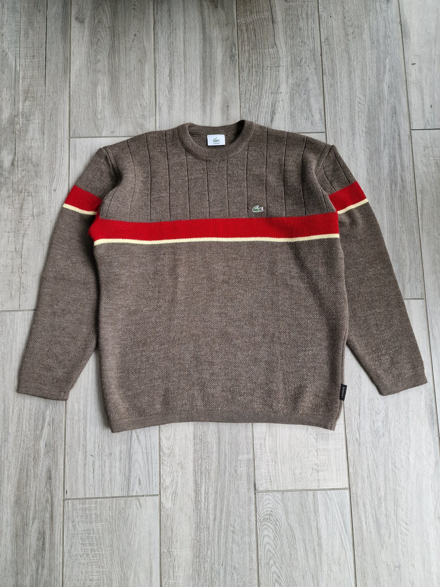 Pull en maille marron des années 90' - L/40