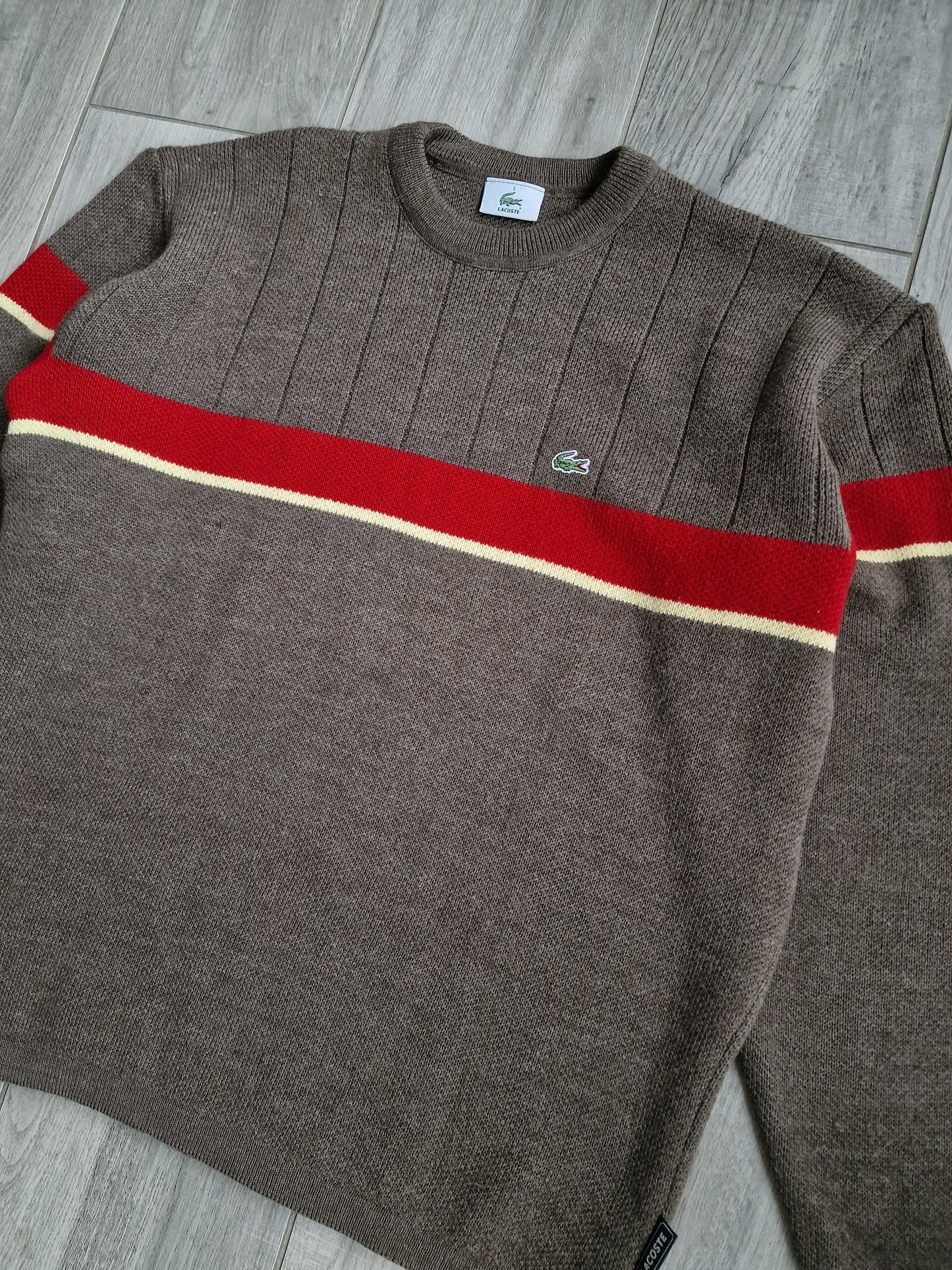 Pull en maille marron des années 90' - L/40