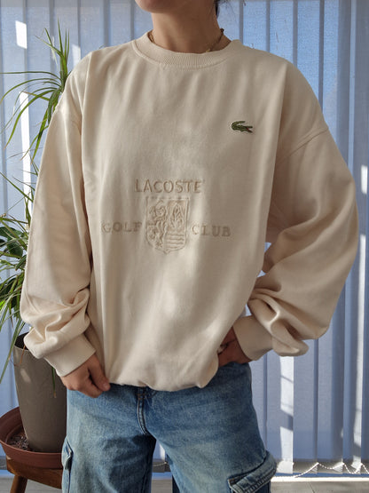 Sweat crème collector brodé des années 80' - XL/42