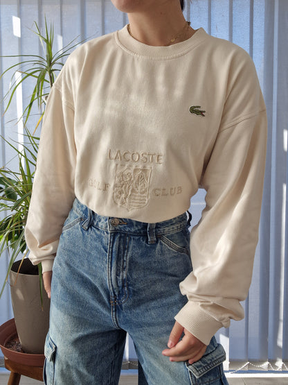 Sweat crème collector brodé des années 80' - XL/42