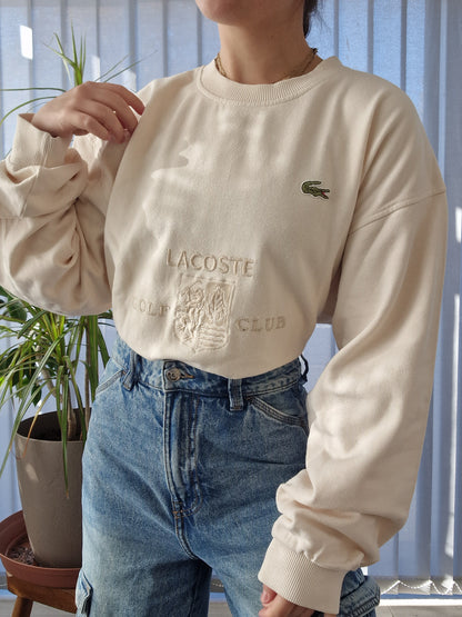 Sweat crème collector brodé des années 80' - XL/42