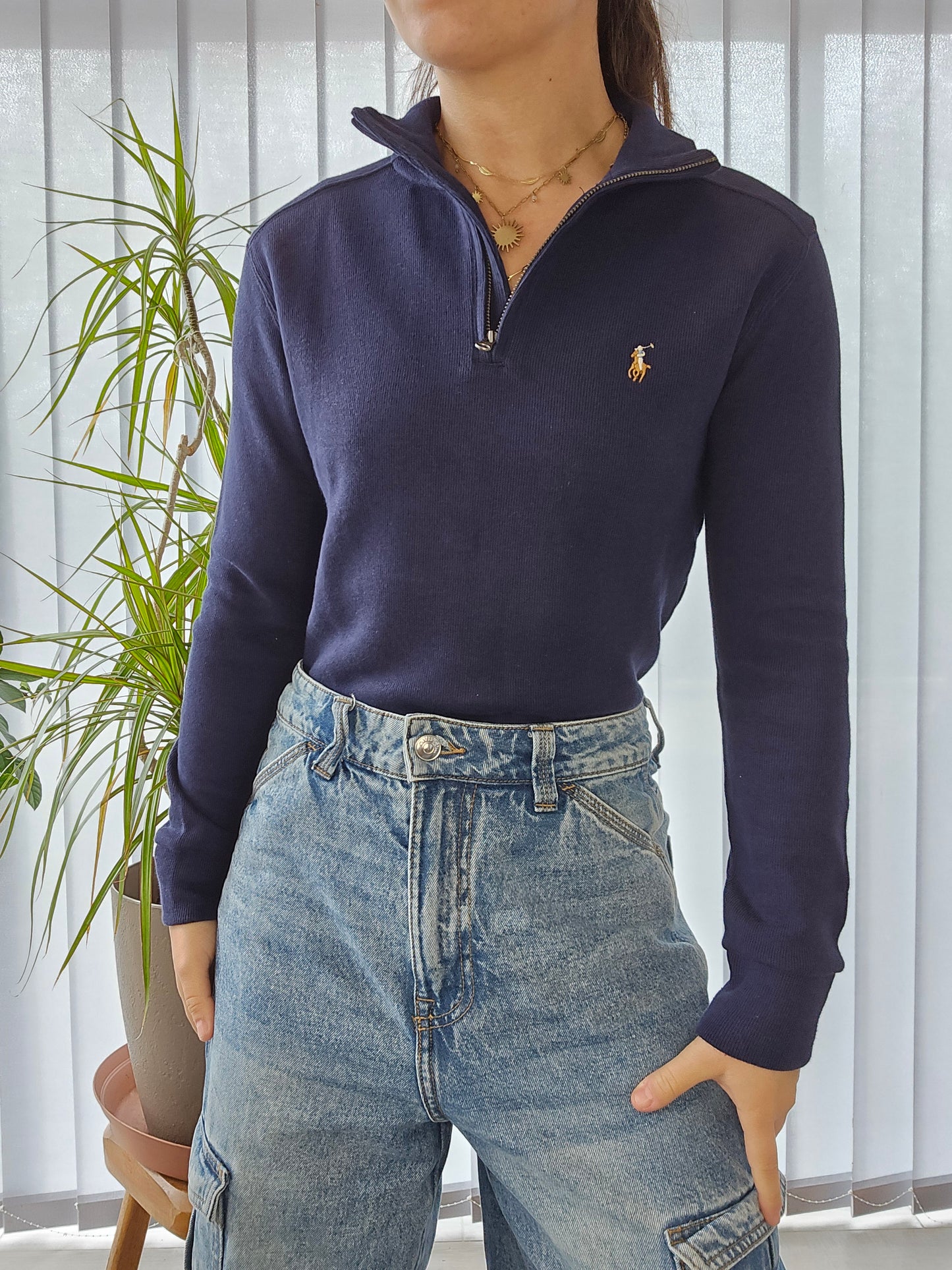 🏷 NEUF : Pull camionneur bleu marine - XS/34