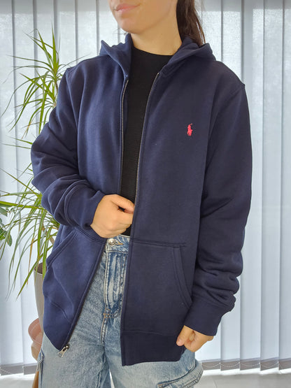 🏷 NEUF : Veste à capuche en coton doux marine - M/38