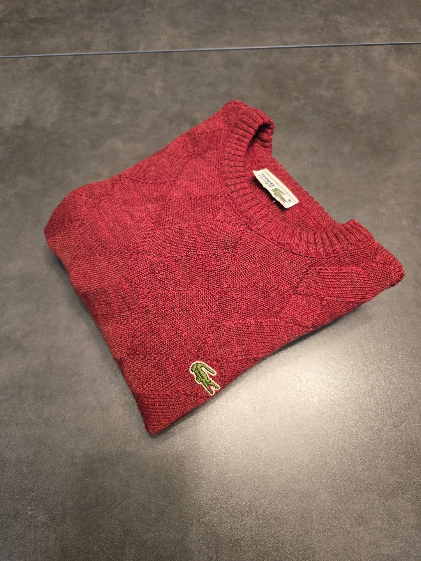 Pull en maille rouge vintage des années 80' - XL/42