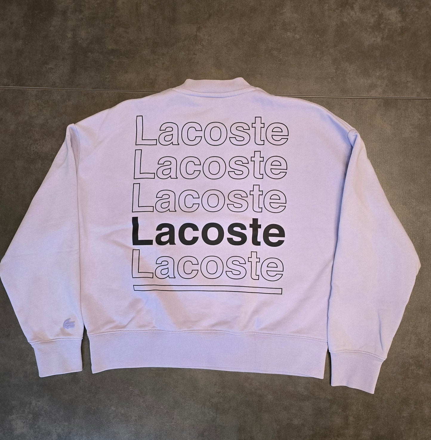 Sweat lila imprimé "Lacoste" - S/36