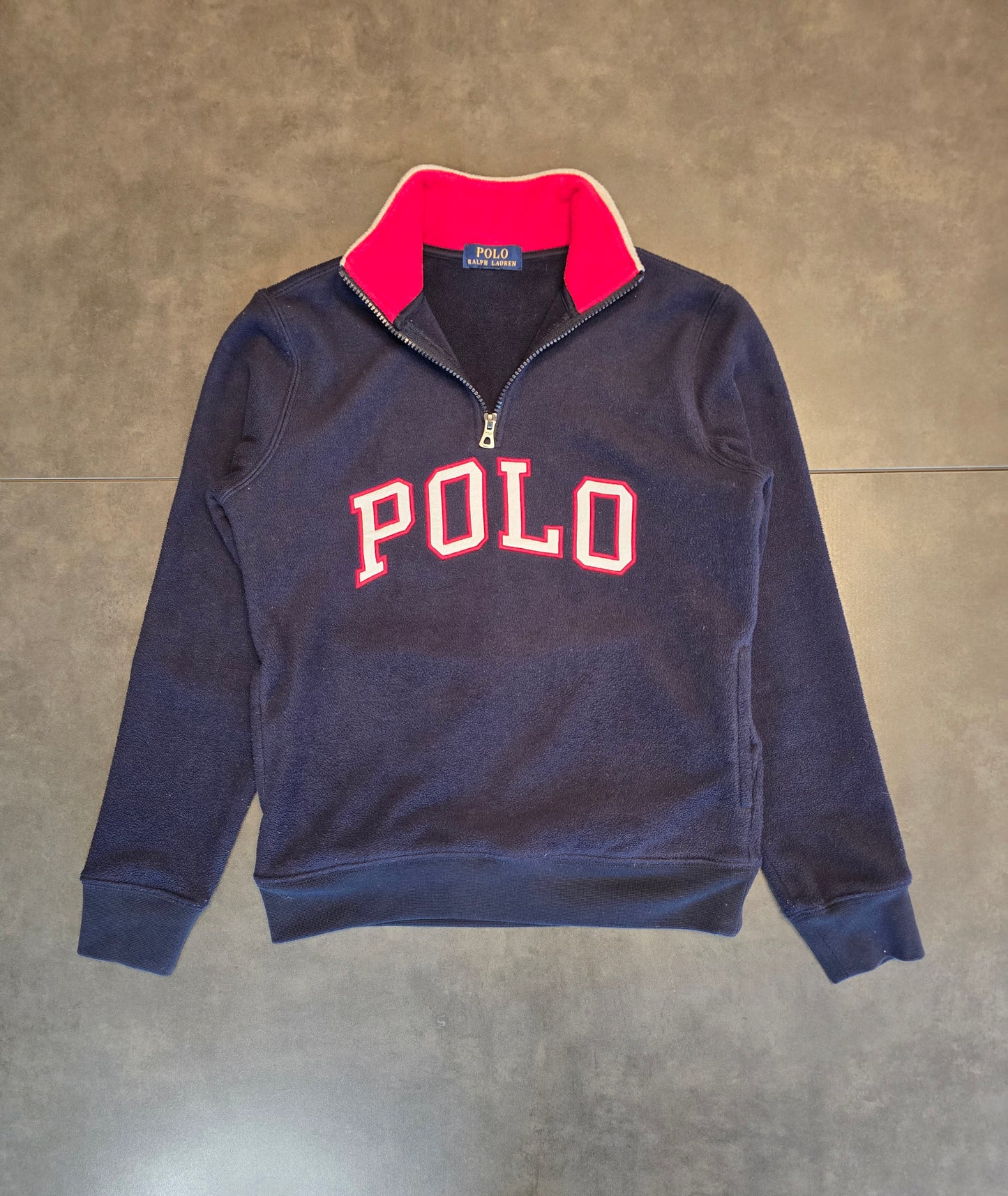 Pull camionneur en polaire bleu marine - XS/S