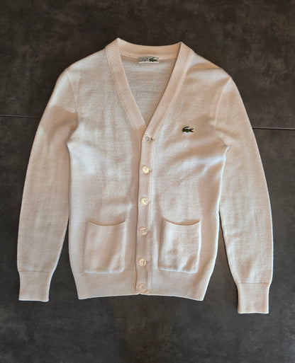 Cardigan crème des années 80' fabriqué en France - XS/S