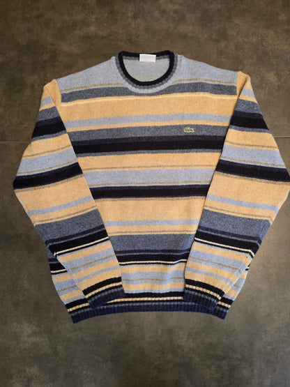 Pull en maille à rayures des années 90' - XL/42