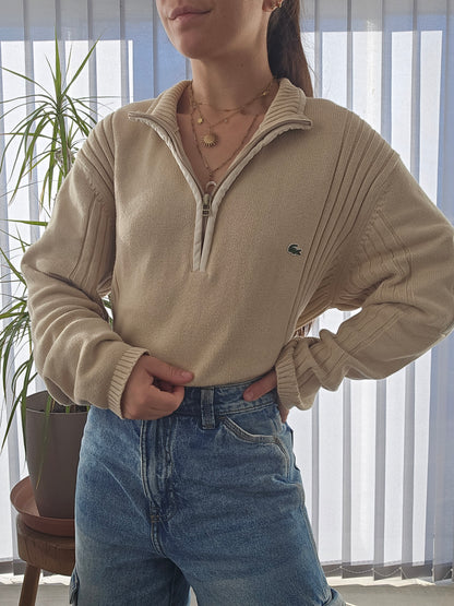 Pull camionneur beige des années 90' - L/40