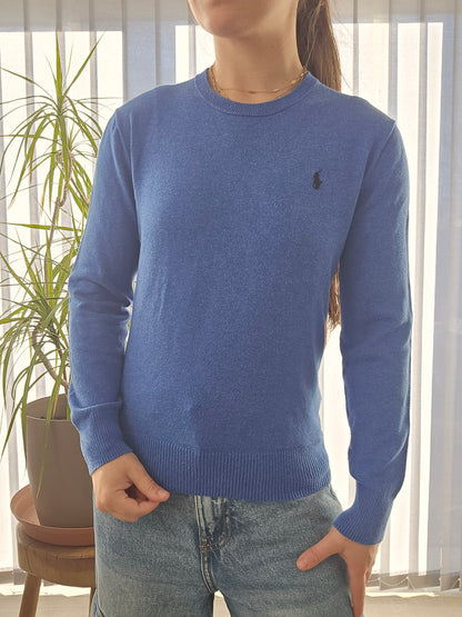 Pull fin bleu - XS/34