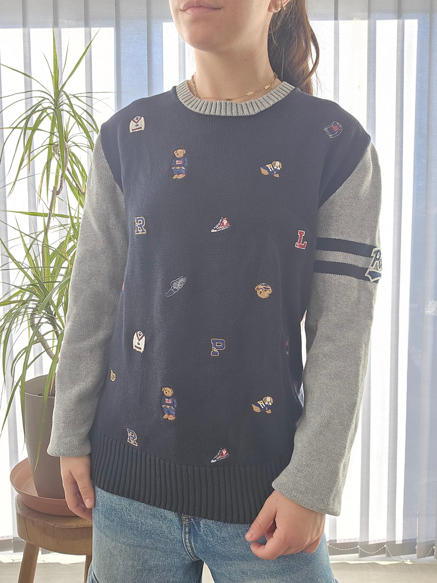 Pull à motifs brodés de la collection polo bear - S/36