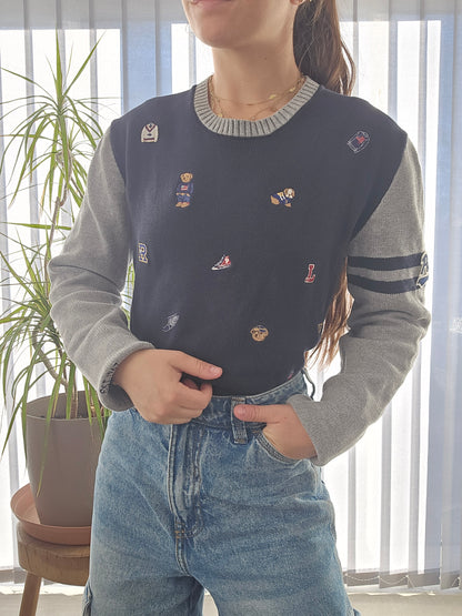 Pull à motifs brodés de la collection polo bear - S/36