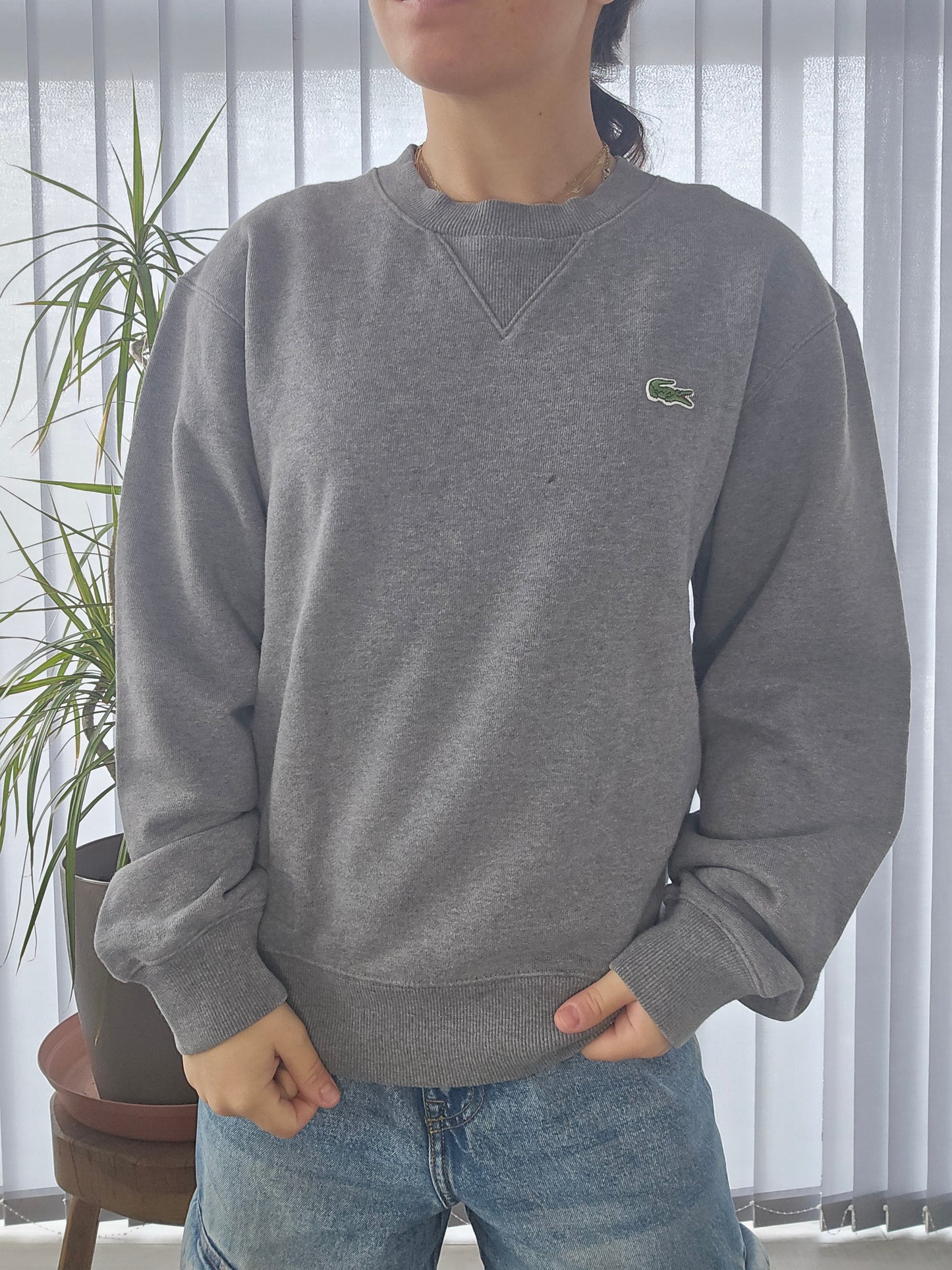 Sweat en maille épaisse gris - XS/S (XS unisexe)