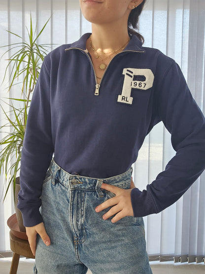 Pull camionneur bleu marine - XS/34