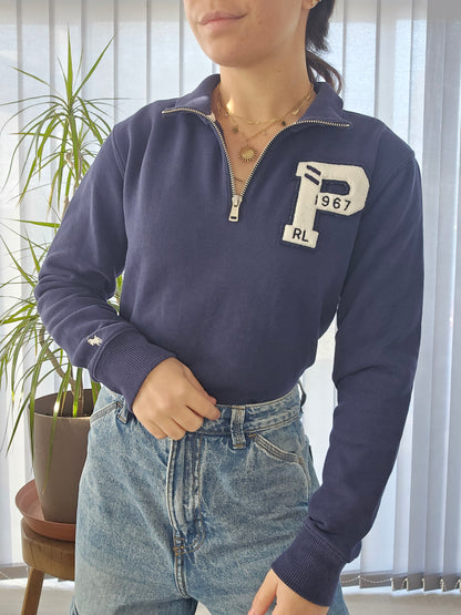 Pull camionneur bleu marine - XS/34