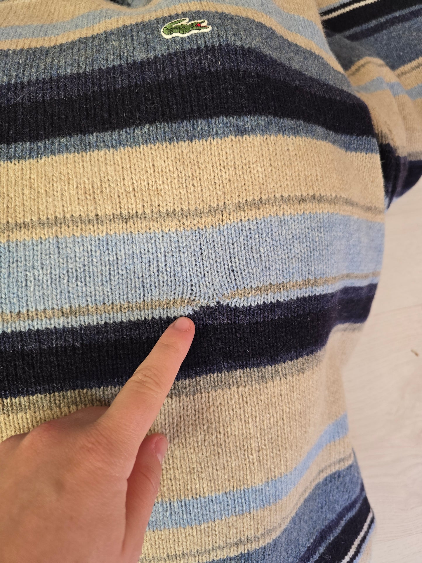 Pull en maille à rayures des années 90' - XL/42