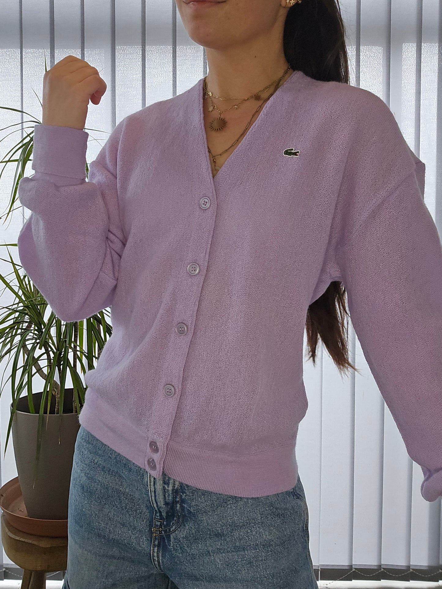 Cardigan lila des années 90' - S/M