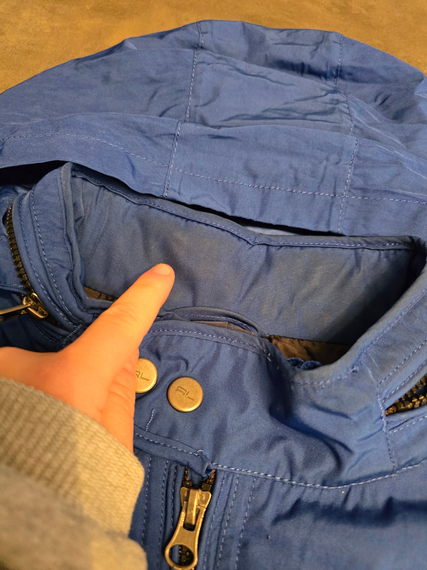 Veste à capuche bleu - S/M
