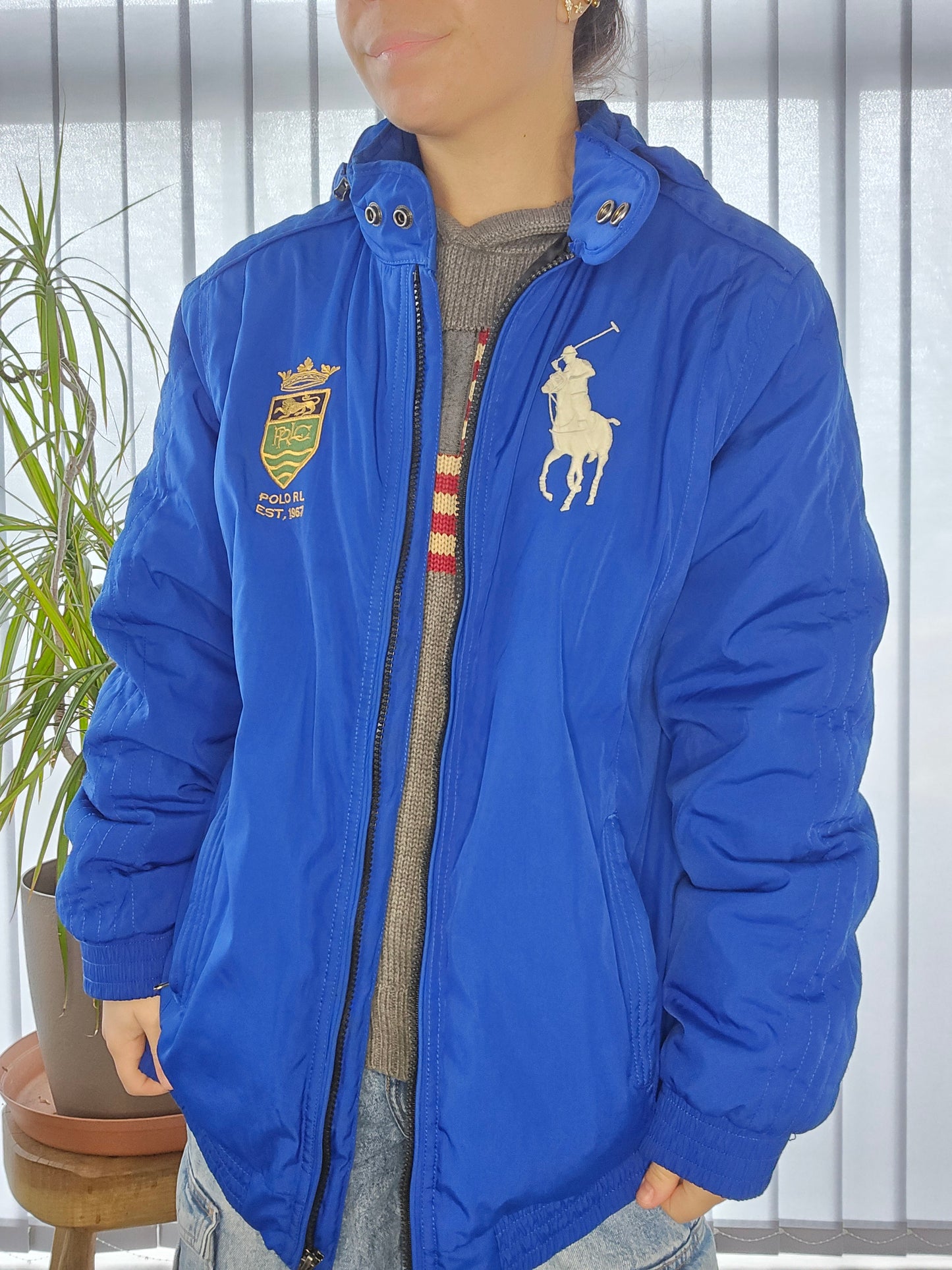 Veste à capuche bleu - S/M