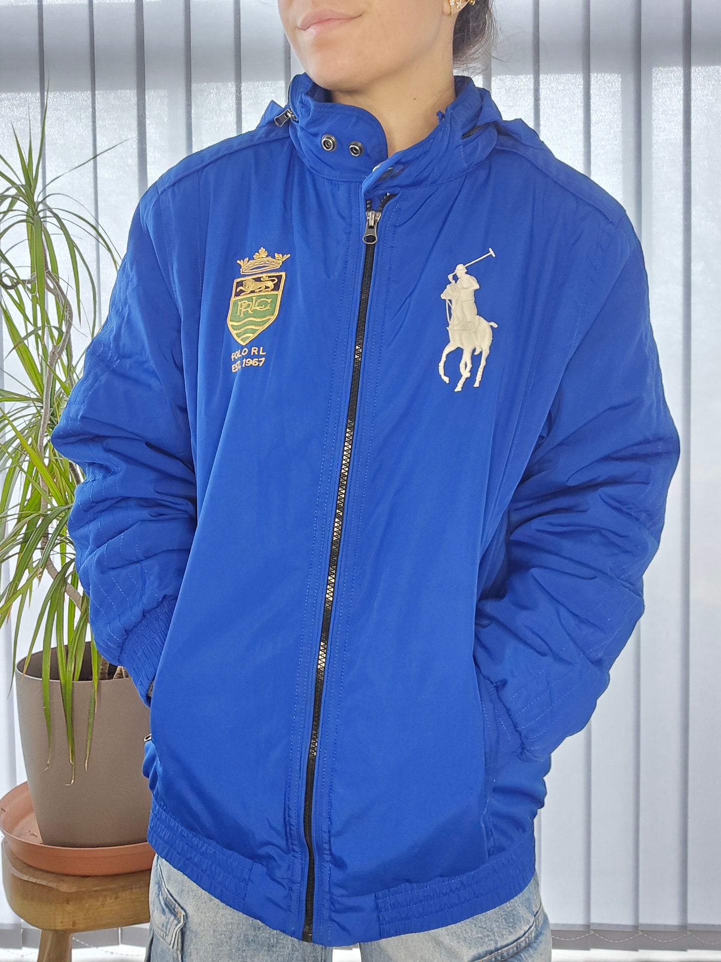 Veste à capuche bleu - S/M