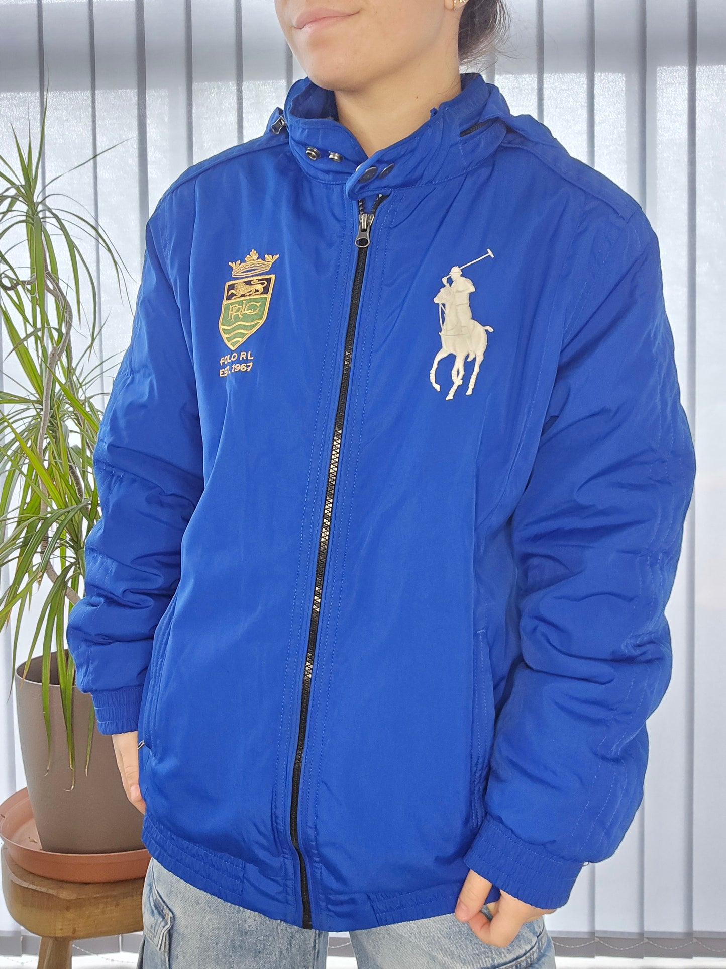 Veste à capuche bleu - S/M
