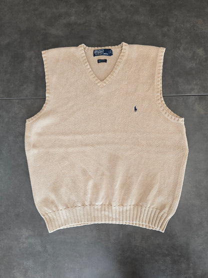 Pull sans manches beige - L/40