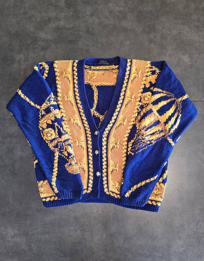 Cardigan en grosse maille à motifs - M/38