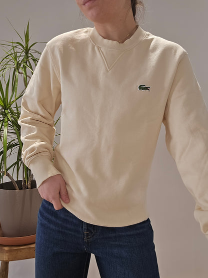 Sweat crème classique Lacoste - XS/34