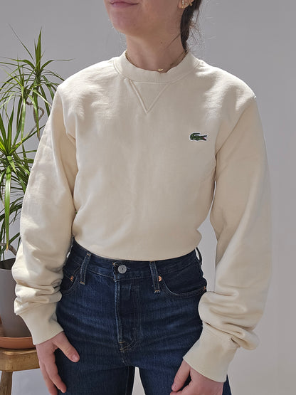 Sweat crème classique Lacoste - XS/34