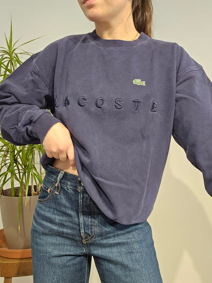Sweat brodé bleu marine des années 80' - XS/S