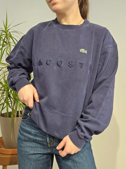 Sweat brodé bleu marine des années 80' - XS/S