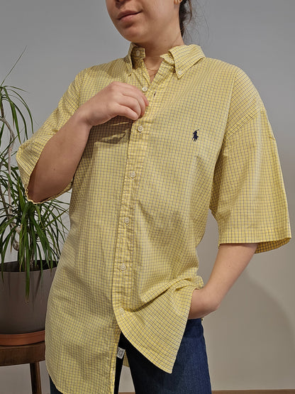Chemise à manches courtes jaune - M