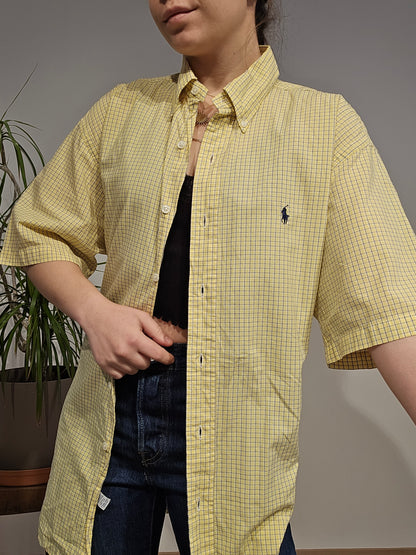 Chemise à manches courtes jaune - M