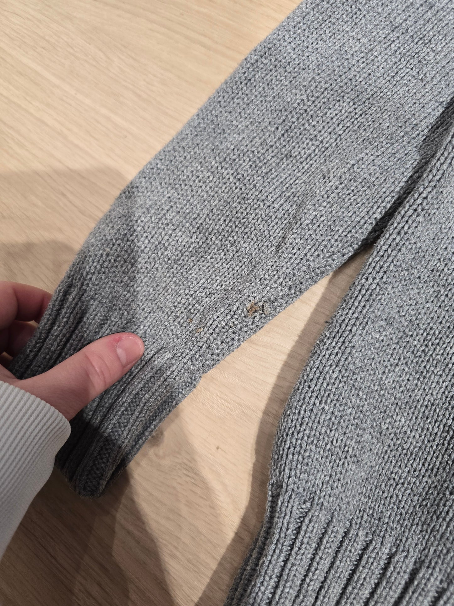 Veste en maille gris - XS
