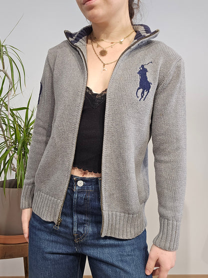 Veste en maille gris - XS