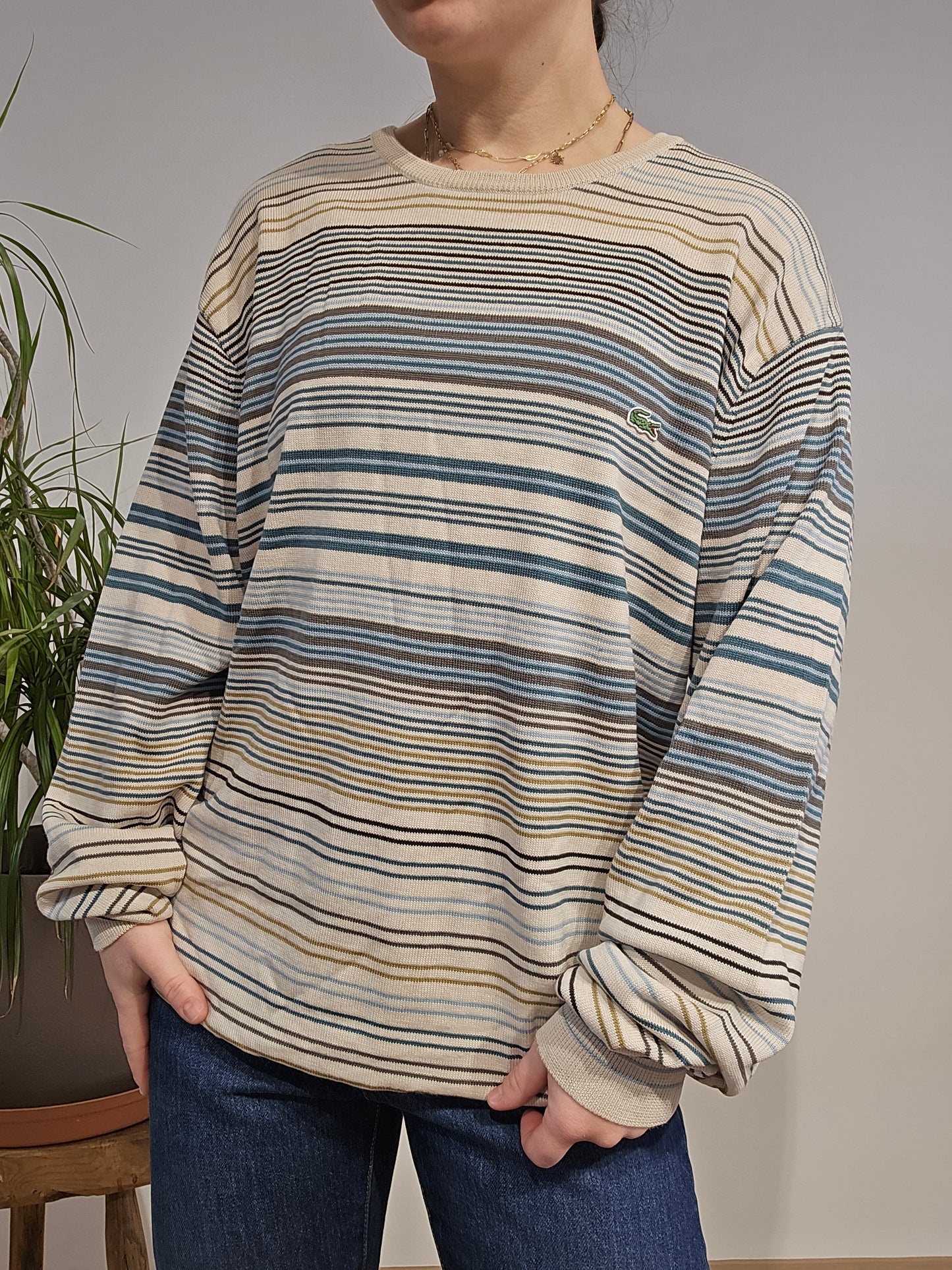 Pull à rayures - XL