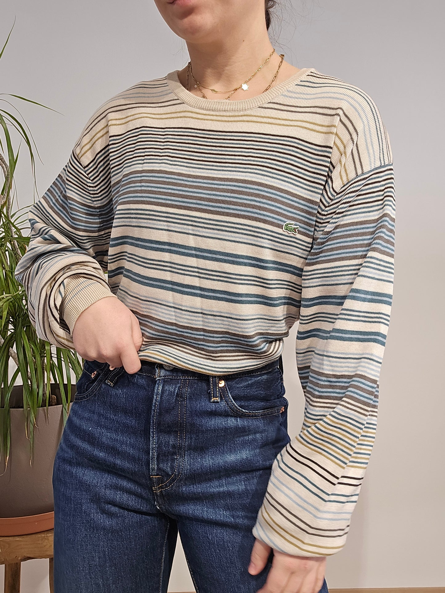 Pull à rayures - XL