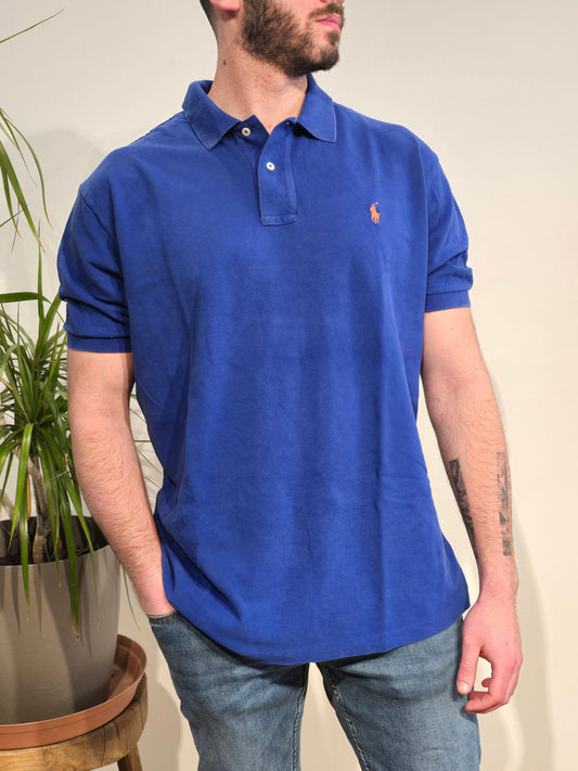 Polo bleu électrique - XL/42