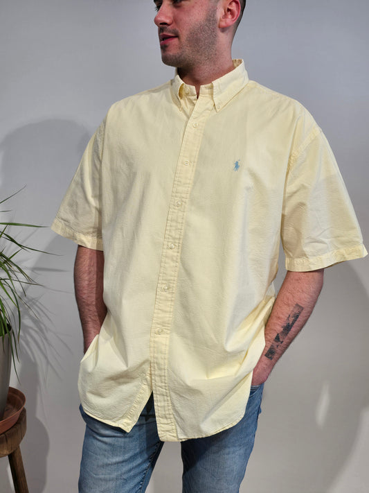 Chemise en coton léger jaune - XL
