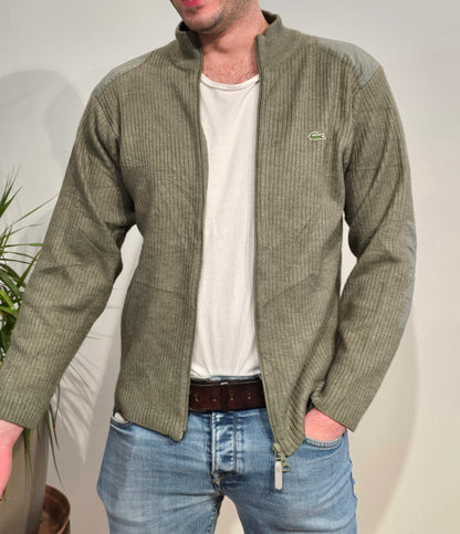 Veste en maille kaki des années 90' - S