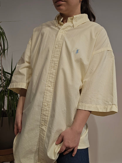 Chemise en coton léger jaune - XL