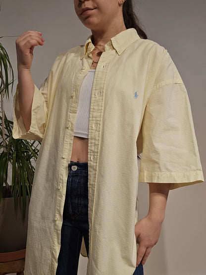Chemise en coton léger jaune - XL